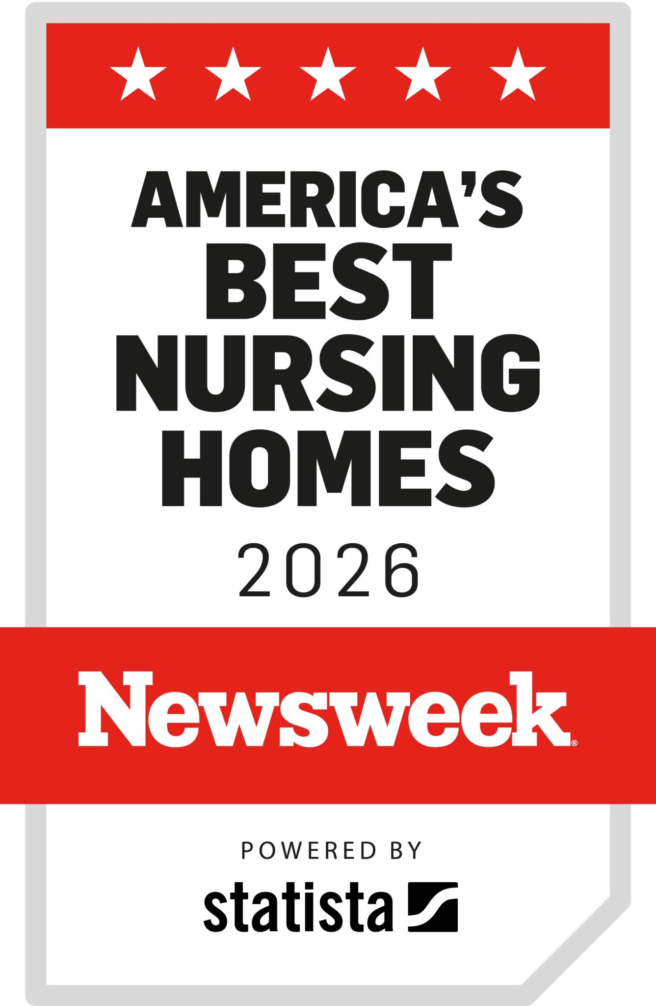 Newsweek_US_NursingHomes2026_Logo. States, "America's Best Nursing Homes 2026"