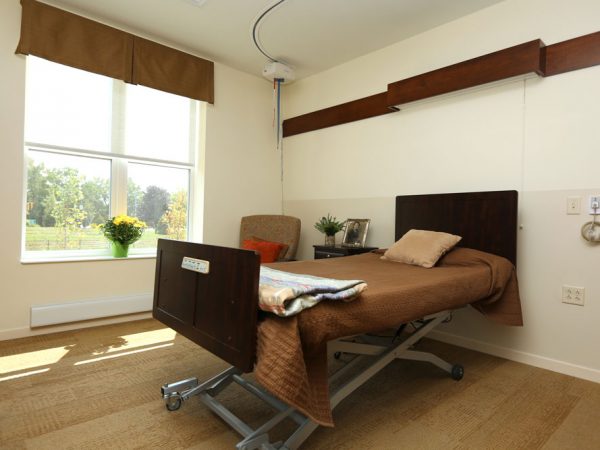 Bed in the Long-term care facility.