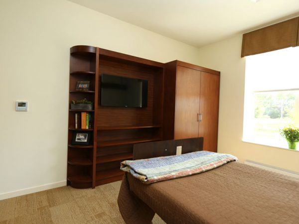 Bedroom in the Long-term care facility.