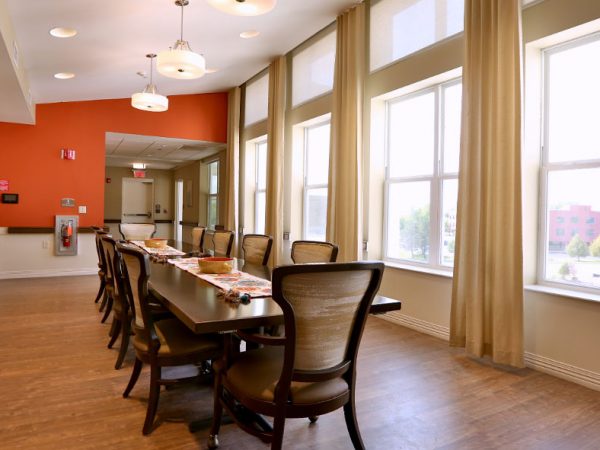 Dining space in the Long-term care facility.